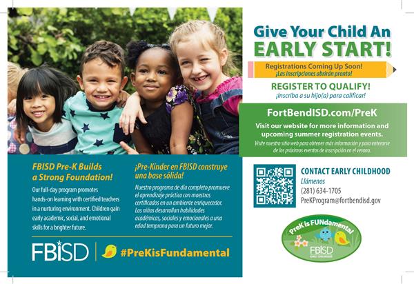 PreK is FUNdamental, register in our program today!